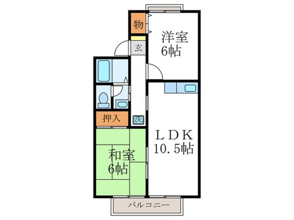 セジュ－ル鹿ノ下の物件間取画像